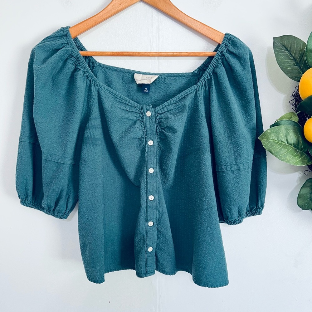 Universal Thread boho cotton puff sleeve top